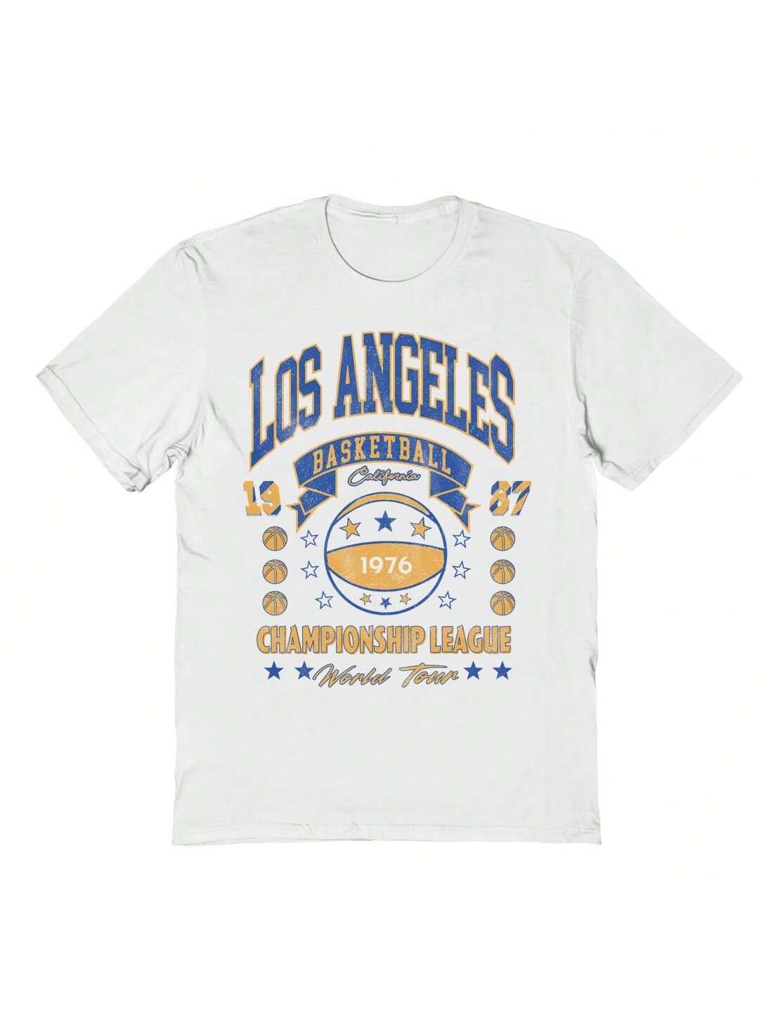 1987 Los Angles Basketball Graphic T-Shirt